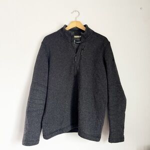 Smartwool Men's Charcoal Zip Up Sweater